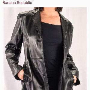 100% real leather Banana Republic jacket